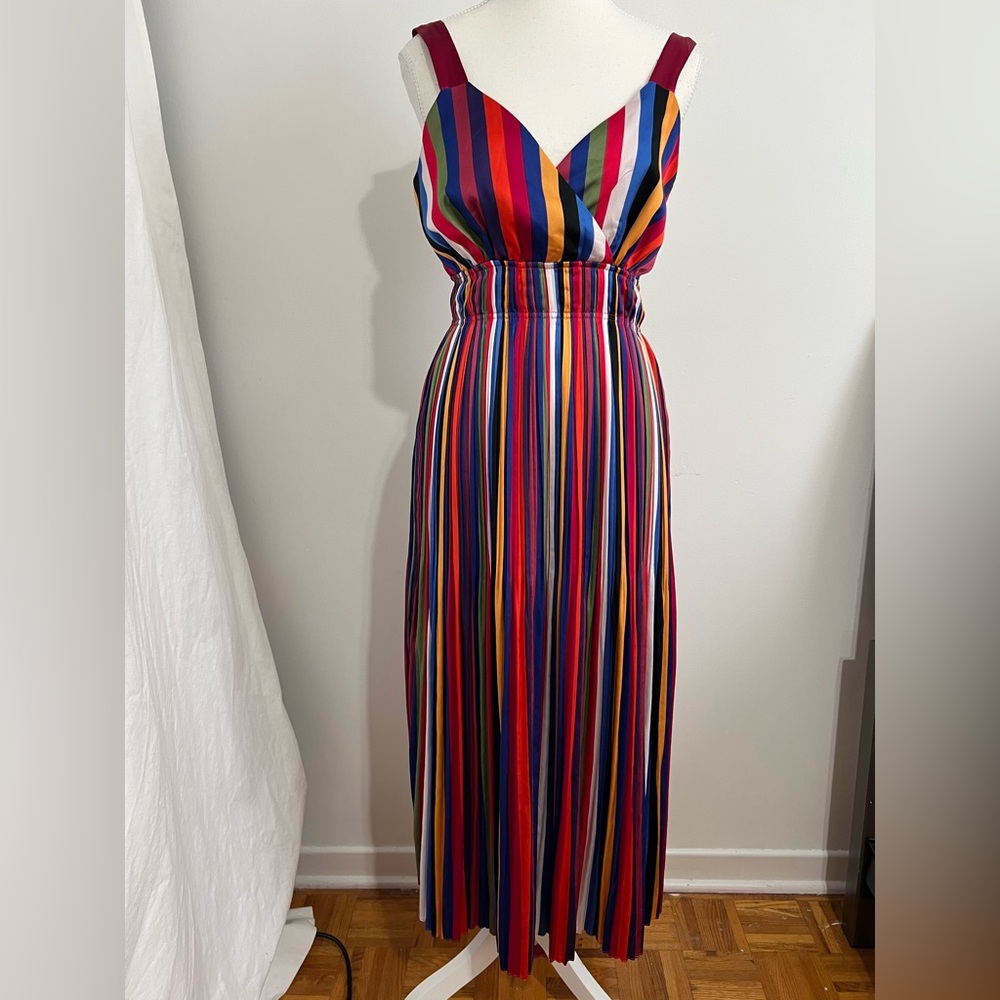Lucy Paris Multicolor Striped Maxi Dress